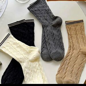 Hosiery Cottagecore Mid Tube Twist Socks